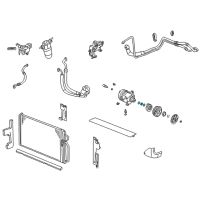 OEM 1992 Oldsmobile Silhouette Seal Kit, A/C Compressor Shaft Diagram - 89019204