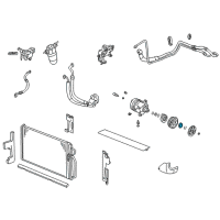 OEM Chevrolet Prizm Bearing, A/C Compressor Pulley Diagram - 6559469