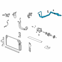 OEM 2001 Buick LeSabre AC Hoses Diagram - 15139614