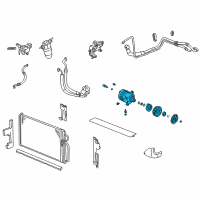 OEM 2003 Buick Park Avenue Compressor Assembly Diagram - 89018898