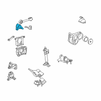 OEM 1996 Lexus ES300 Bracket, Engine Mount Diagram - 12313-0A010