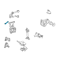 OEM Lexus RX330 Stay, Engine Mounting, NO.2 RH Diagram - 12327-0A030
