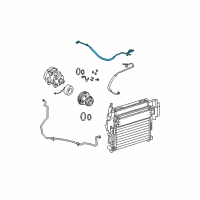 OEM 2009 Jeep Grand Cherokee Line-A/C Suction Diagram - 55038714AB