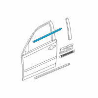 OEM 2010 Chevrolet Cobalt Belt Weatherstrip Diagram - 20896220