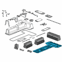 OEM 2017 Chevrolet Volt Battery Tray Diagram - 24282728