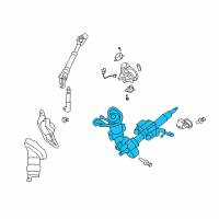 OEM 2013 Toyota Corolla Column Assembly Diagram - 45250-02840