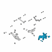 OEM Hyundai Veloster Carrier Assembly-Rear Axle, RH Diagram - 52720-J3AA0