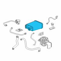 OEM 2009 Hummer H3 Vapor Canister Diagram - 19209329