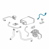 OEM 2012 Chevrolet Colorado Front Oxygen Sensor Diagram - 12592592