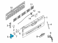 OEM 2010 Nissan Titan Hinge Assy-Rear Gate, LH Diagram - 93471-ZH000