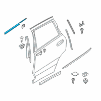OEM 2020 BMW X4 SHAFT COVER REAR DOOR LEFT Diagram - 51-35-7-433-107