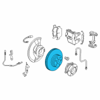 OEM 2008 BMW X5 Brake Disc, Ventilated Diagram - 34-11-6-886-478