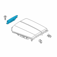 OEM BMW Locking Mechanism For Armres Diagram - 51-16-6-816-350