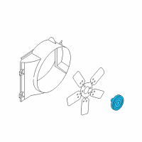 OEM 2008 Chrysler Aspen Clutch-Fan Diagram - 52028994AC