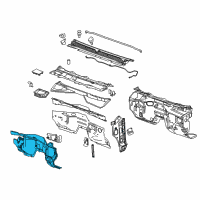 OEM 2016 Cadillac Escalade Insulator Diagram - 84416821
