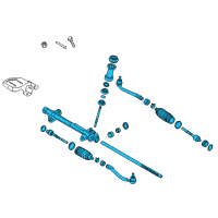 OEM Hyundai Veloster Gear Assembly-Steering Diagram - 56500-3X200