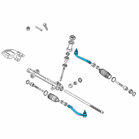 OEM 2013 Hyundai Elantra End Assembly-Tie Rod, RH Diagram - 56820-A5090