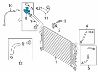 OEM Hyundai Kona Electric FILLER NECK ASSY-RADIATOR Diagram - 25329-J9700