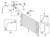 OEM 2022 Hyundai Kona FILLER NECK & HOSE ASSY-RAD Diagram - 25327-J9700