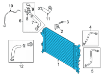 OEM 2022 Hyundai Kona Electric RADIATOR ASSY Diagram - 25310-J9910