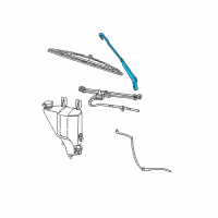 OEM Dodge Ram 2500 Arm WIPER-WIPER Diagram - 55077133AB