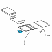 OEM Lexus GX460 Gear Assembly, Sliding Roof Diagram - 63260-60130