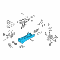OEM 2014 Hyundai Sonata Console-Floor Diagram - 84611-3Q000-HZ