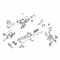 OEM 2012 Hyundai Sonata SWTICH Assembly-Seat Heater Diagram - 93710-3Q000