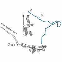 OEM 2017 Jeep Renegade Hose-Windshield Washer Diagram - 68429896AA