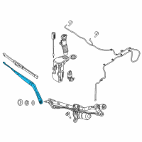 OEM 2015 Jeep Renegade Arm-Front WIPER Diagram - 68256583AA