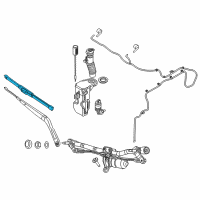 OEM 2016 Jeep Renegade Blade-Front WIPER Diagram - 4787963AA