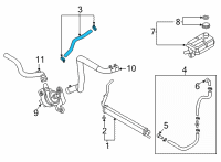 OEM 2022 Kia Sorento Hose Assembly-Inverter R Diagram - 25435P4000