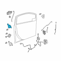 OEM Chevrolet Spark Upper Hinge Diagram - 96689912