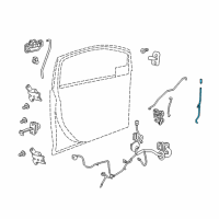 OEM 2014 Chevrolet Spark Lock Rod Diagram - 95950071