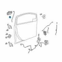 OEM 2013 Chevrolet Spark Lock Cylinder Diagram - 94823312