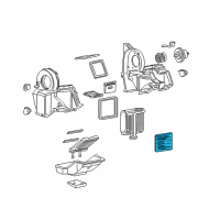 OEM 2002 Chevrolet Express 1500 Filter, A/C Evaporator Air Diagram - 52481687