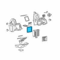 OEM Chevrolet Express 3500 Seal, A/C Evaporator Diagram - 52481688