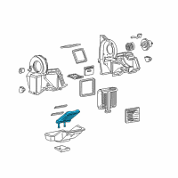 OEM Chevrolet Heater Core Diagram - 52497763