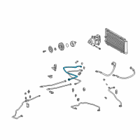 OEM 2003 Toyota MR2 Spyder Suction Line Diagram - 88717-17250