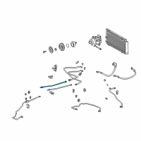 OEM 2000 Toyota MR2 Spyder Pipe, Cooler Refrigerant Suction, B Diagram - 88717-17240