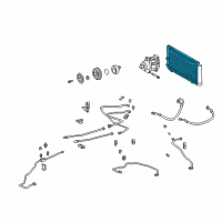 OEM 2001 Toyota MR2 Spyder Condenser Diagram - 88460-17130