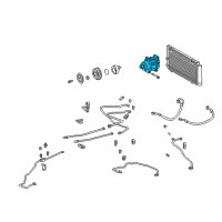 OEM Toyota Prius Compressor Diagram - 88320-17110-84