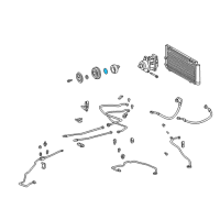 OEM Toyota Echo Clutch & Pulley Snap Ring Diagram - 88365-87201