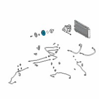 OEM 2002 Toyota MR2 Spyder Rotor Sub-Assy, Magnet Clutch Diagram - 88412-52020