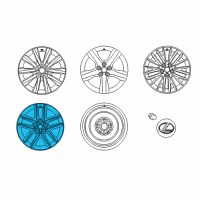 OEM Lexus Wheel, Disc Chrome P Diagram - 4261A-53311