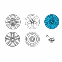 OEM 2017 Lexus IS300 Wheel, Disc Chrome P Diagram - 4261A-53291