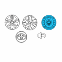 OEM 2021 Toyota Corolla Wheel, Alloy Diagram - 42611-12F00