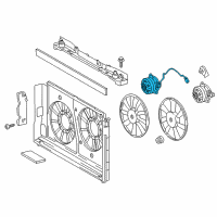 OEM 2017 Toyota Prius V Fan Motor Diagram - 16363-37050