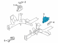 OEM 2022 Hyundai Elantra Bracket Assembly-Transmission MTG Diagram - 21830-AA000