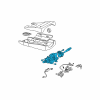 OEM 1999 Dodge Avenger Switch-Column Diagram - MR277907